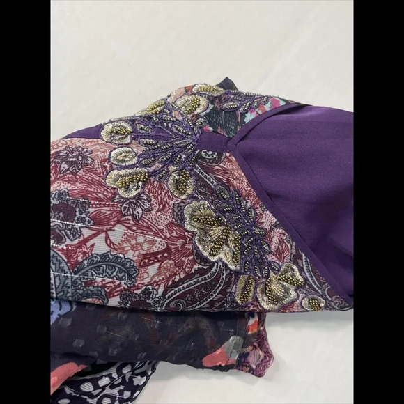 Soft Surroundings All Together Patchwork Dress Boho Hippie Fall Y2K XS - Picture 9 of 9